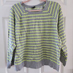 Torrid Gray and Yellow Striped Sweater